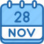 calendar, november, twenty, eight, date, monthly, time, month, schedule 