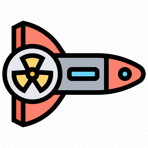 Label, missile, nuclear, rocket, weapon icon - Download on Iconfinder