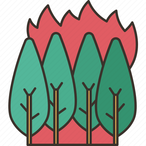 Forest, fire, disaster, natural, environment icon - Download on Iconfinder