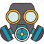 mask, protection, hazardous, gas, toxic 