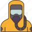 suit, protection, radiation, mask, danger 