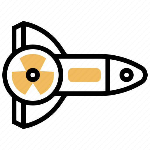 Label, missile, nuclear, rocket, weapon icon - Download on Iconfinder