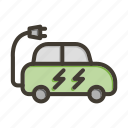 electric car, car, electric, technology, charging-car