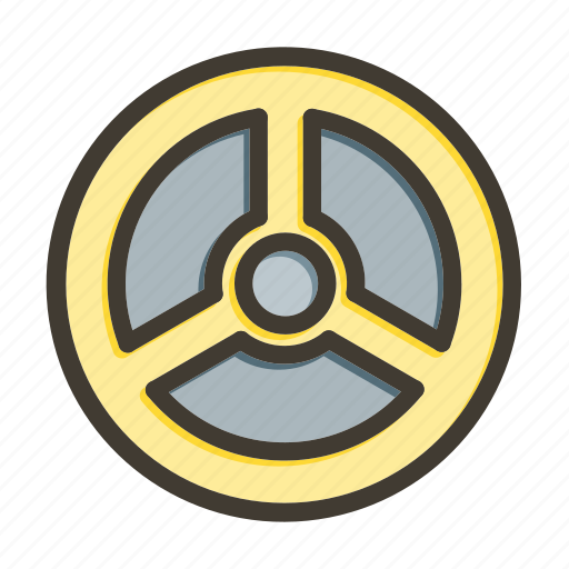 Nuclear, power, radiation, energy, science icon - Download on Iconfinder