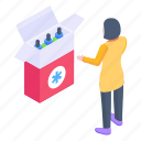 aid box, medicines box, drugs box, meditation, pharmaceutics 
