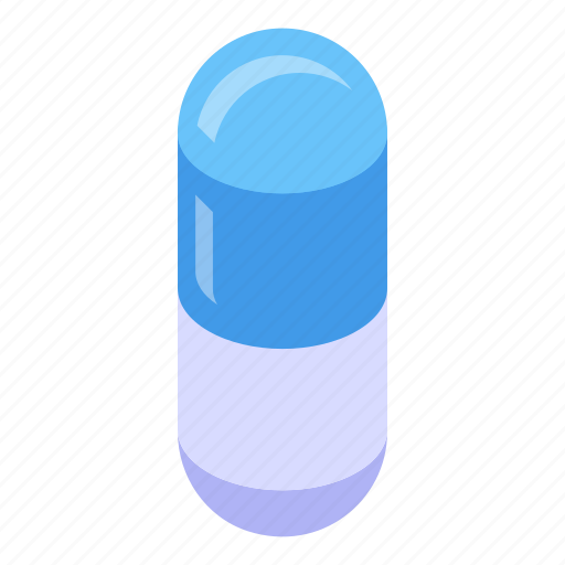 Nursing, home, pill, isometric icon - Download on Iconfinder