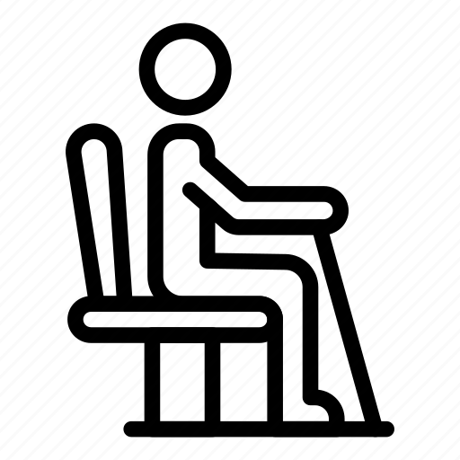 Senior, man, sit, chair icon - Download on Iconfinder