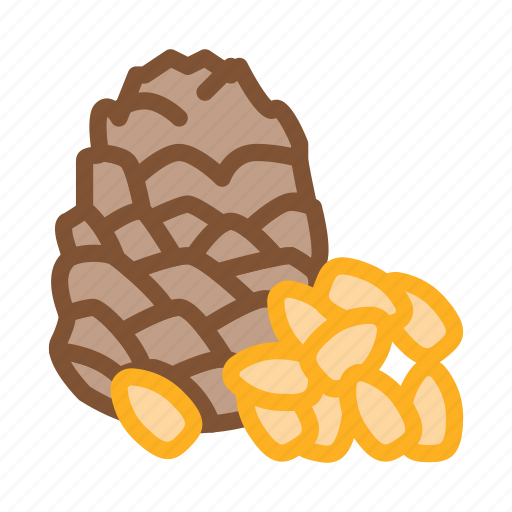 Chestnut, different, food, linear, nut, pine, signs icon - Download on Iconfinder