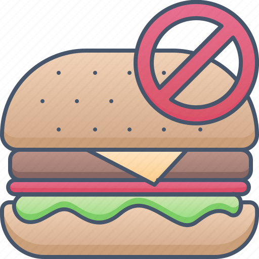 No, junk, food, healthy, dessert, restaurant, meal icon - Download on Iconfinder