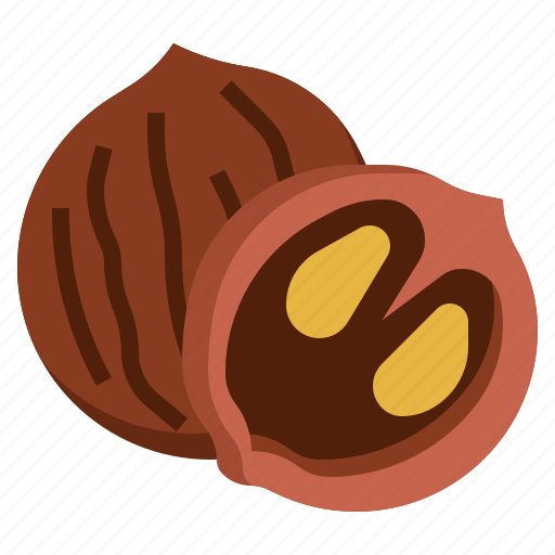 Black, walnut, seed, seeds, herb, nut icon - Download on Iconfinder
