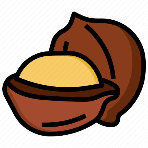 Macadamia, nut, food, restaurant, vegan, nutrition icon - Download on Iconfinder