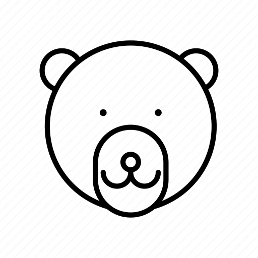 Animal, bear, cartoon, face, head, wildlife icon - Download on Iconfinder