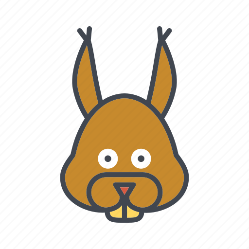 Animal, cartoon, face, head, squirrel, wildlife icon - Download on Iconfinder