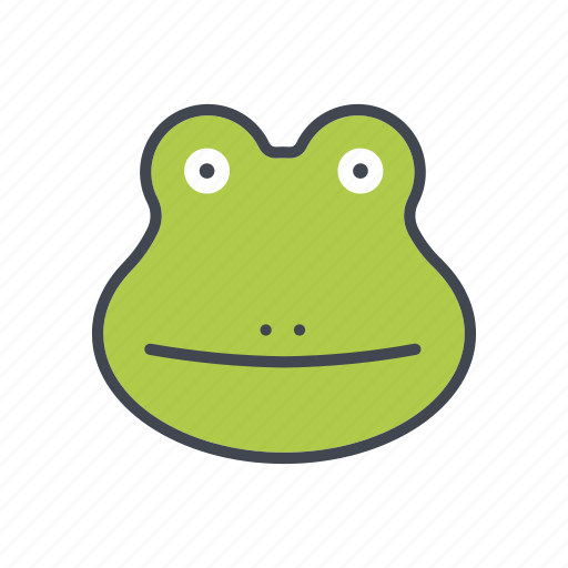 Amphibian, animal, cartoon, face, frog, head, wildlife icon - Download on Iconfinder