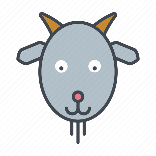 Animal, cartoon, cattle, face, goat, head icon - Download on Iconfinder