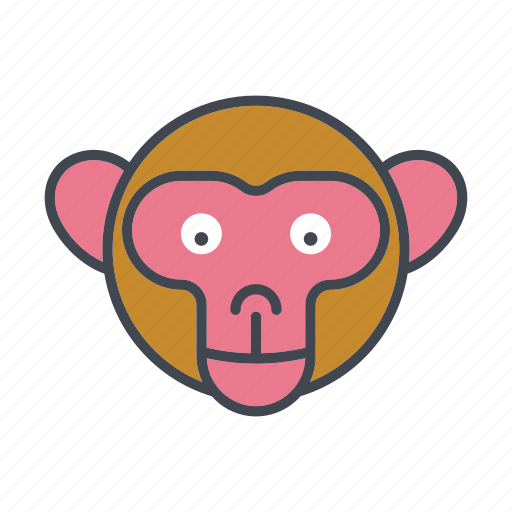 Animal, ape, cartoon, chimp, face, head, monkey icon - Download on  Iconfinder