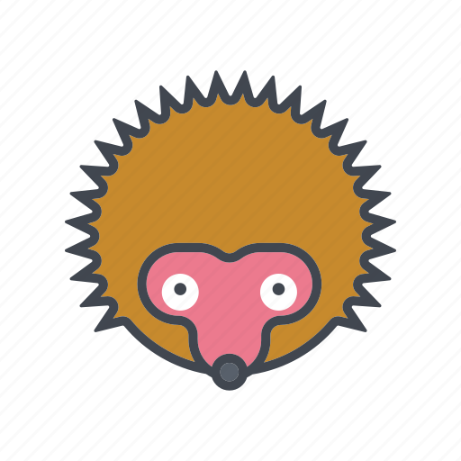 Animal, cartoon, face, head, hedgehog, prickly, spikes icon - Download on Iconfinder
