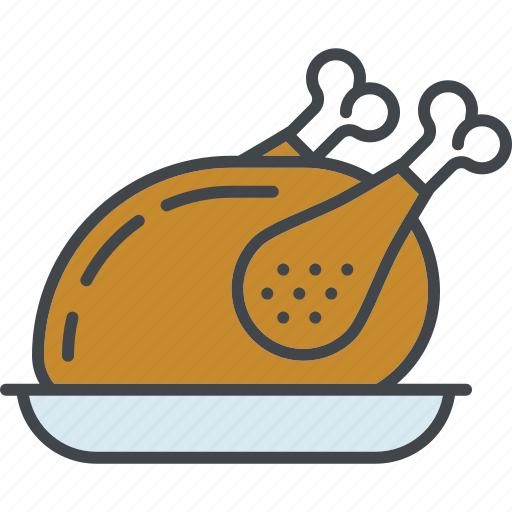 Autumn, fall, feast, poultry, roasted, thanksgiving, turkey icon - Download on Iconfinder