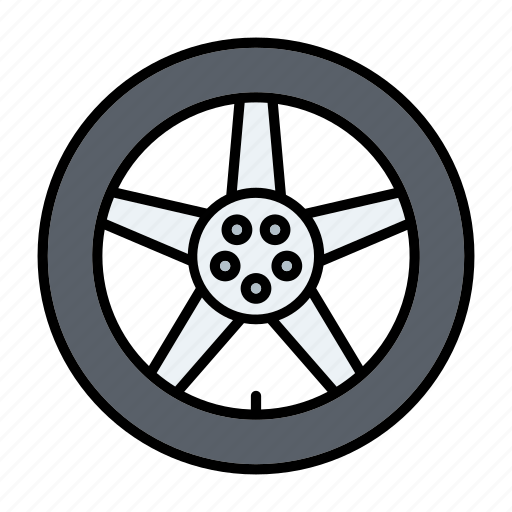 Alloy, automotive, car parts, repair, service, tire, wheel icon - Download on Iconfinder