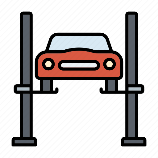 Automotive, car, garage, hydraulic ramp, jack, repair, service icon - Download on Iconfinder