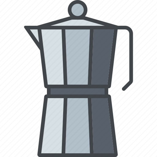 Barista, beverage, coffee, drink, espresso, moka, pot icon - Download on Iconfinder