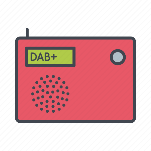 Audio, dab, digital audio brodcasting, entertainment, media, radio, receiver icon - Download on Iconfinder