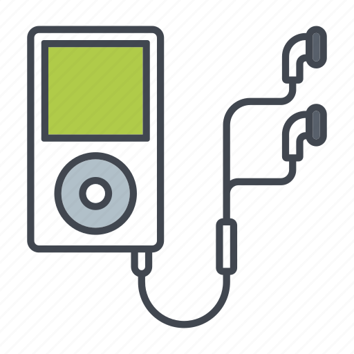 Earphones, entertainment, media, mp3, music, player, portable icon - Download on Iconfinder