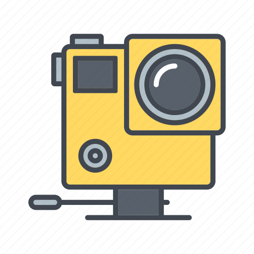 Action cam, camera, entertainment, media, outdoor, photography, waterproof icon - Download on Iconfinder