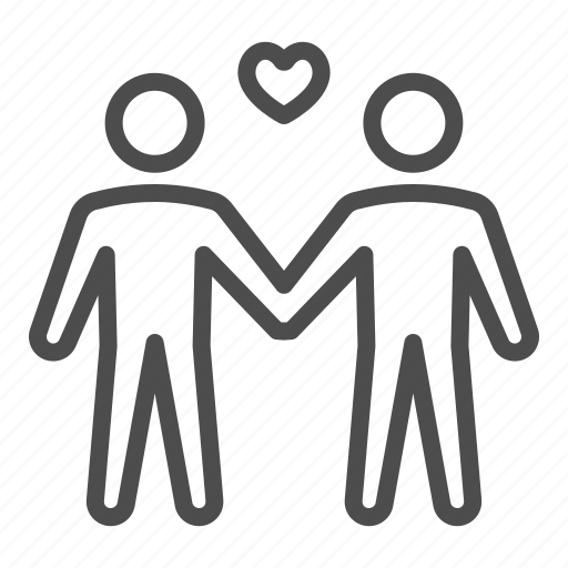 Gay, lgbt, couple, love, man, heart icon - Download on Iconfinder