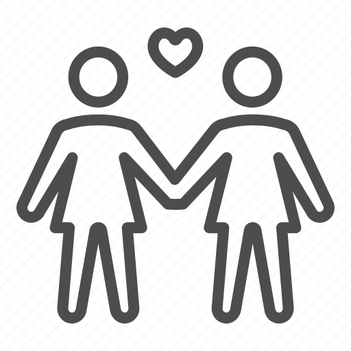 Lesbian, female, couple, love, heart, dress icon - Download on Iconfinder