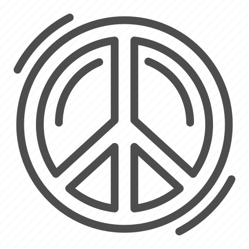 Peaceful, hippie, pacifist, peace, shape, round, emblem icon - Download on Iconfinder
