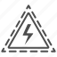 electricity, triangle, lightning, danger, warning, energy, alert 