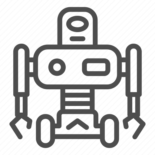 Machine, robotic, robot, wheel, hand, cyborg, laboratory icon - Download on Iconfinder