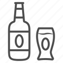 beer, glass, bar, bottle, label, alcohol, tare