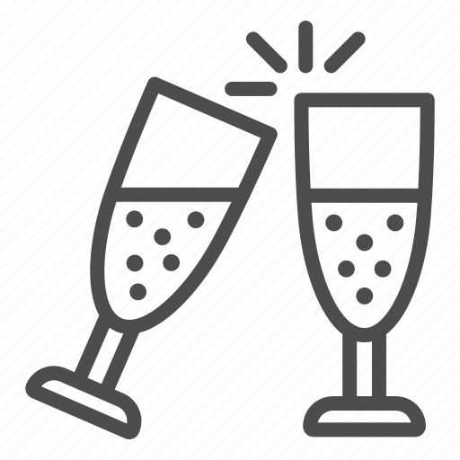 Champagne, cocktail, alcohol, celebration, glasses, clink, soda icon - Download on Iconfinder