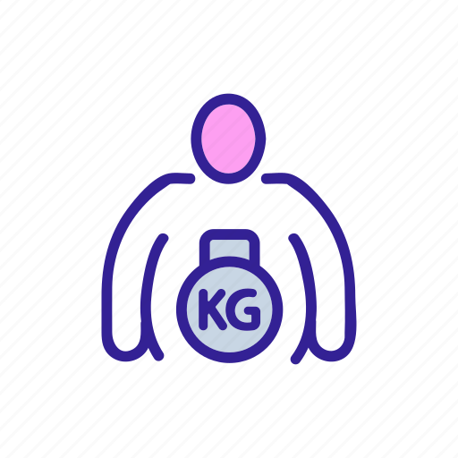 Contour, heavy, man, obesity, sport, strength, weight icon - Download on Iconfinder