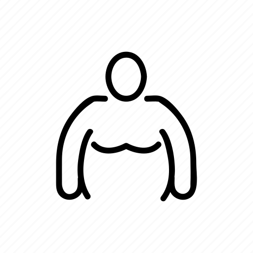 Apron, art, cap, contour, fat, obesity icon - Download on Iconfinder