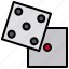 dice, game, object 