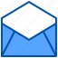 envelope, open, mail 