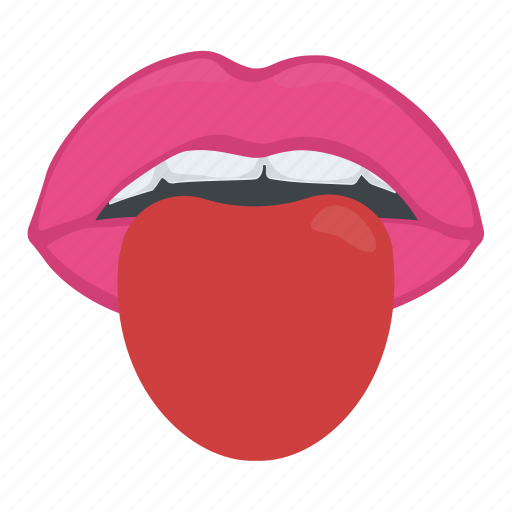 Lips, mouth, sticking out, teeth, tongue icon - Download on Iconfinder