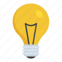 bulb, idea, incandescent, lamp, light bulb