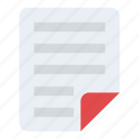 document, letter, paper, sheet, text file