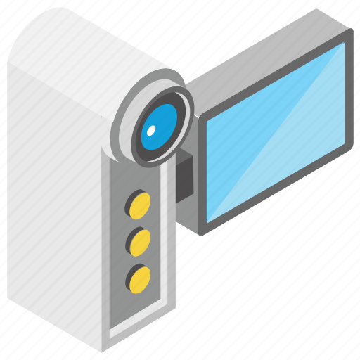 Handycam, output device, picture camera, recording camera, video recording icon - Download on Iconfinder