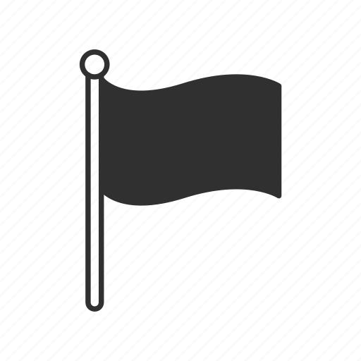Black flag, flag, flagpole, golf, group, nation, waving flag icon - Download on Iconfinder