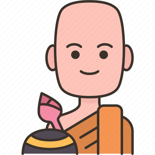 Monk, buddhism, temple, religious, faith icon - Download on Iconfinder