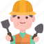 construction, worker, mason, builder, labor 