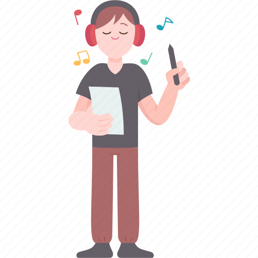 Composer, musician, melody, note, writer icon - Download on Iconfinder
