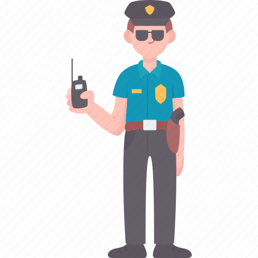 Police, cop, security, officer, uniform icon - Download on Iconfinder