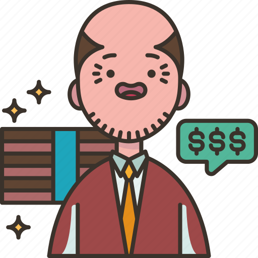 Investor, money, budget, rich, currency icon - Download on Iconfinder