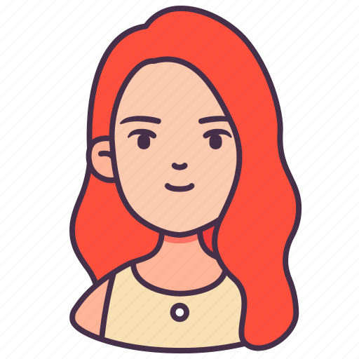 Avatar, female, girl, people, woman, young, ginger icon - Download on Iconfinder